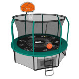 Батут UNIX line SUPREME GAME 10 ft + Basketball синий
