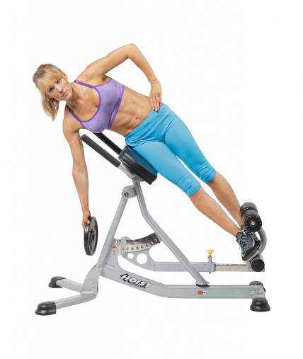 Гиперэкстензия и Римский стул для дома HOIST HF-5664 (матовый черный/черный)