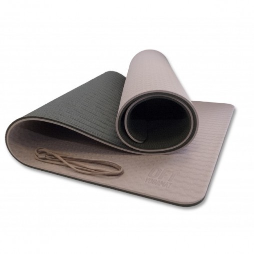 Мат для йоги 10 мм двухслойный премиум Original Fit.Tools