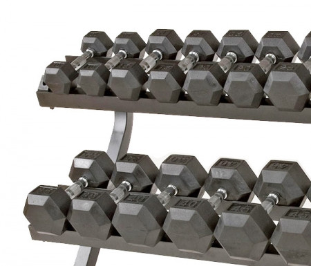 Подставка 2-х уровневая под гексагональные гантели PERFORM BETTER Economy 2-Tier Dumbbell Rack (до 10 пар)