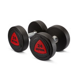 ZIVA Гантель 36 кг серии ZVO резиновое покрытие красная вставка