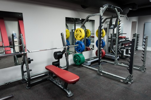 Олимпийская горизонтальная скамья со стойками AeroFit IT IT714 