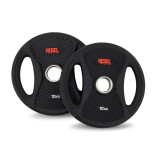 Диск олимпийский обрезиненный с двумя хватами 10 кг REBEL