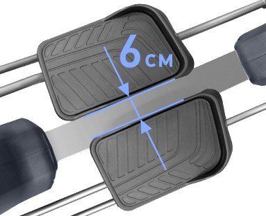 Расстояние между педалями - 6 см