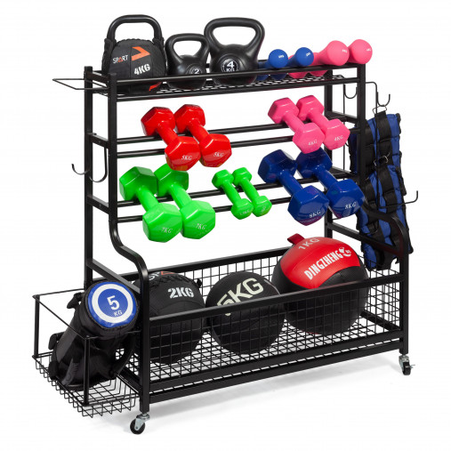 Многофункциональная стойка VictoryFit VF-D4012 для хранения спортивного инвентаря и аксессуаров