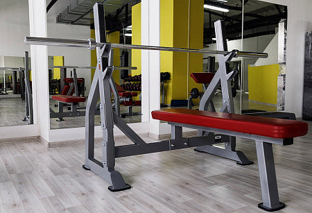 Олимпийская скамья для жима лежа со стойками AeroFit IF IFOFB