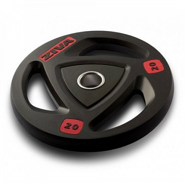 Набор черных олимпийских дисков 51 мм ZIVA 1,25-25 кг (общий вес 200 кг) с хватами