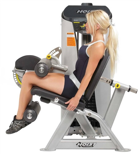 Тренажер грузоблочный на разгибание / сгибание ног сидя Hoist HD-3400 (Хоист) Matte Black (черная рама, черная обивка)