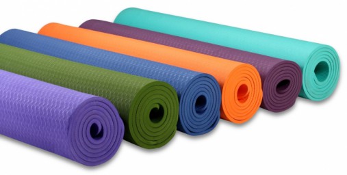 Мат для йоги 8 мм однослойный фиолетовый Original Fit.Tools