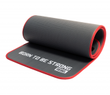 Мат для аэробики NBR 10 мм мм графитовый с кольцами REBEL