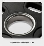 Диск олимпийский черный 5 кг BRONZE GYM полиуретан