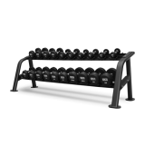 Набор обрезиненных гантелей BRONZE GYM (пара) от 2,5 до 25кг, шаг 2,5кг