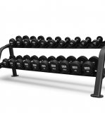 Набор обрезиненных гантелей BRONZE GYM (пара) от 2,5 до 25кг, шаг 2,5кг