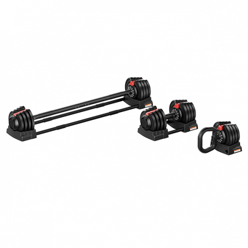 Набор регулируемый HYFIT 18 кг, штанга (2-19 кг) / гантель (1,5-18 кг) / гиря (1-10 кг)