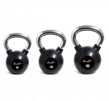 Гиря обрезиненная с хромированной рукояткой, AeroFit, 4 кг.	