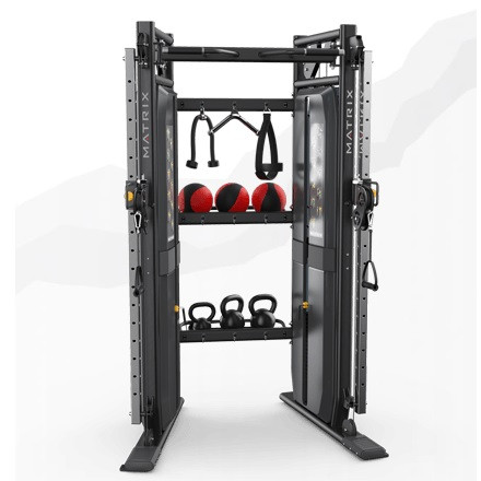 Грузоблочный тренажер Двойная регулируемая тяга MATRIX VS-VFT + VS-FTS30 Функциональный тренажер ДРТ с полками для аксессуаров Versa