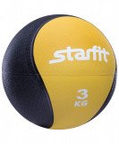 Мяч медицинский (медбол) Starfit PRO, 3 кг, желтый Мяч медицинский (медбол) Starfit PRO, 3 кг, желтый