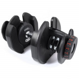 Пара регулируемых гантелей Liveup LS2315 по 40 кг на подставке