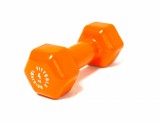 Гантель в виниловой оболочке 4 кг Original Fit.Tools оранжевая