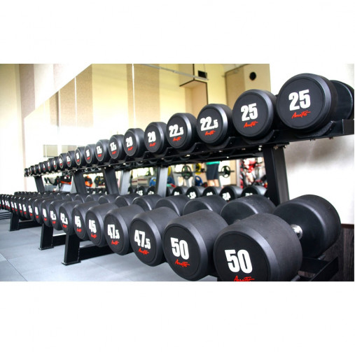 Набор обрезиненных гантелей от 2.5 до 25кг AeroFit AFDB2.5-25