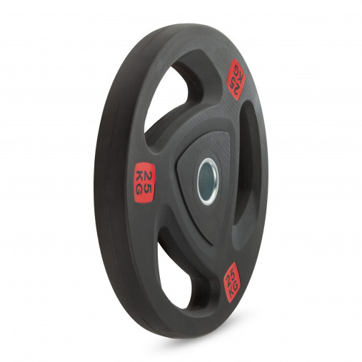 Диск 51 мм. NEO полиуретановый с 3-мя хватами VictoryFit олимпийский 25 кг