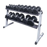 Набор полиуретановых гантелей Body-Solid от 5 до 50 lb (пары) со стойкой