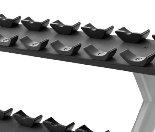 Подставка под гантели на 15 пар в 3 ряда PRECOR DBR815 Подставка под гантели на 15 пар в 3 ряда PRECOR DBR815