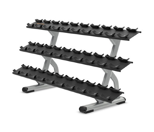 Подставка под гантели на 15 пар в 3 ряда PRECOR DBR815 Подставка под гантели на 15 пар в 3 ряда PRECOR DBR815