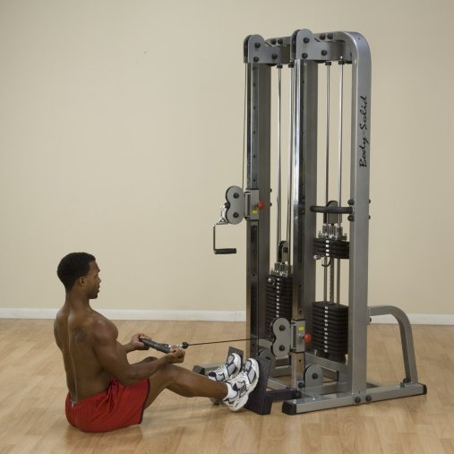 Сдвоенная блочная стойка Body-Solid ProClub SDC2000G,  2 стека с весовыми плитами