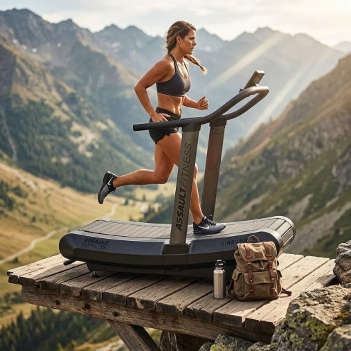 Беговая дорожка Assault Runner Pro (модель 2026) с изогнутым беговым полотном гусеничного типа Беговая дорожка Assault Runner Pro (модель 2026) с изогнутым беговым полотном гусеничного типа