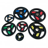 Диск обрезиненный 10 кг черно-зеленый AeroFit AFPLC