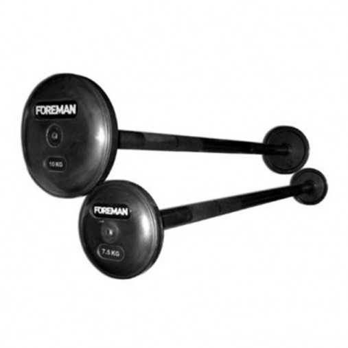 Штанга фиксированная обрезиненная FOREMAN FP/FB-RUB-EPR/10KG