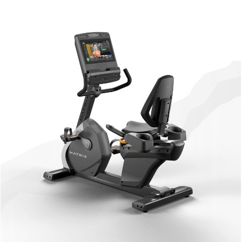 Горизонтальный велотренажер Matrix Performance. Консоль Touch