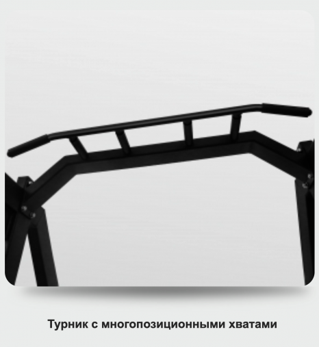 Силовая полурама BRONZE GYM AL-318 для приседов и занятий со штангой + турник