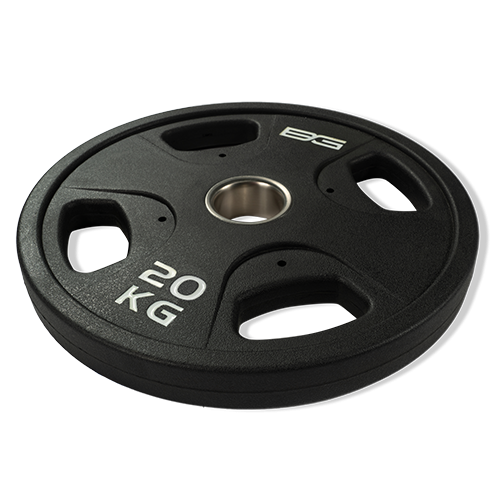 BRONZE GYM BG-PA-PL-P200 ДИСК ОЛИМПИЙСКИЙ ОБРЕЗИНЕННЫЙ ЧЕРНЫЙ 20 КГ