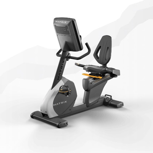 Горизонтальный велотренажер Matrix Performance. Консоль LED