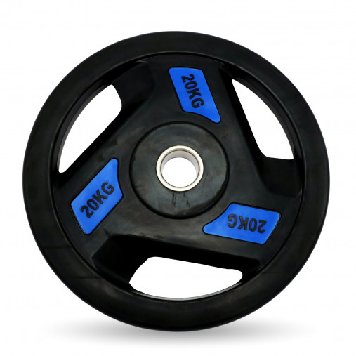 Набор олимпийских дисков 51 мм. обрезиненных от 2,5-25 кг UNIX Fit PRO c хватом (комплект 155​ кг, 12 шт)