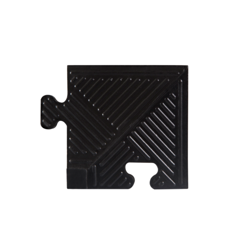 Уголок для черного резинового бордюра MB Barbell толщиной 12 мм