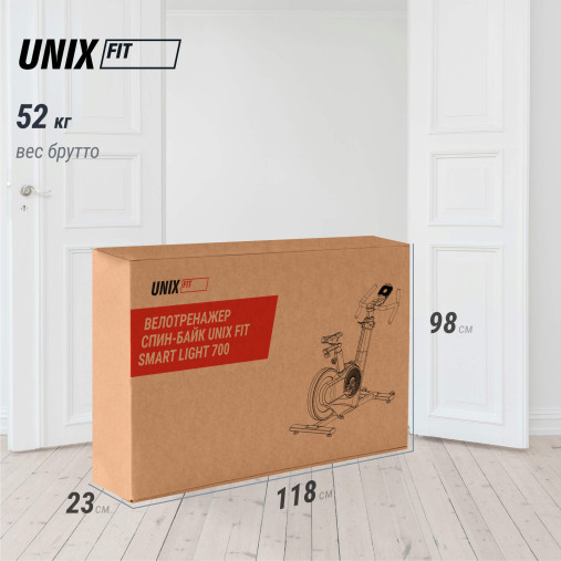 Велотренажер Спин-байк UNIX Fit Smart Light 700 Велотренажер Спин-байк UNIX Fit Smart Light 700