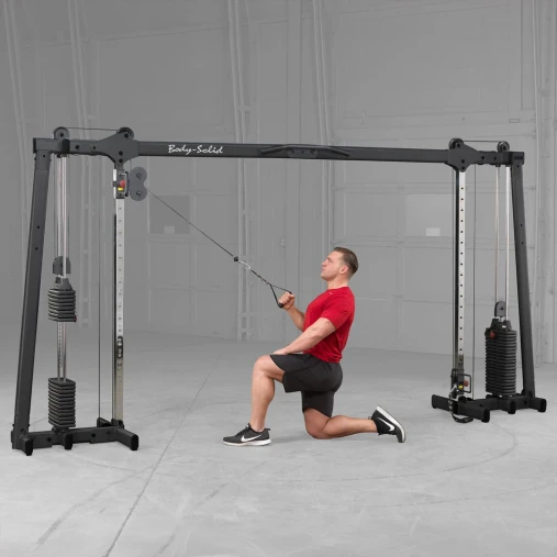 Кроссовер регулируемый Body-Solid ProClub GDCC250B с двумя весовыми стеками по 73 кг (черный) Кроссовер регулируемый Body-Solid ProClub GDCC250B с двумя весовыми стеками по 73 кг (черный)