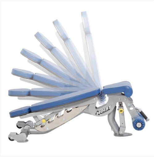 Универсальная скамья с изменением наклона HOIST CF-3165 (цвет рамы черный, обивка: черная)