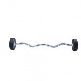 Фиксированная кривая штанга LIVEPRO Ez Curl Urethane Barbells 10 кг