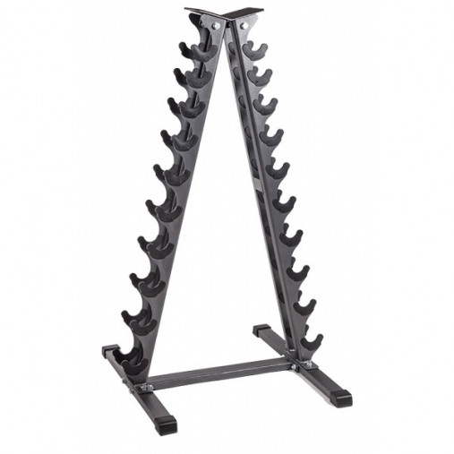 Стойка для хранения 10 пар хромированных гантелей OFT тип "елочка"