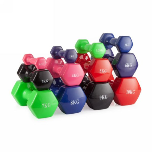 Пара гантелей в виниловой оболочке 1 кг VictoryFit VF-DV010 Пара гантелей в виниловой оболочке 1 кг VictoryFit VF-DV010