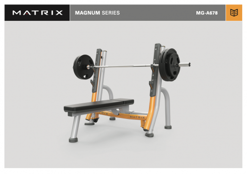 Скамья для жима горизонтальная Matrix Magnum A678 Black Matte