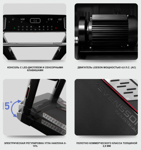 Профессиональная беговая дорожка Svensson Industrial GO T66 AC Профессиональная беговая дорожка Svensson Industrial GO T66 AC