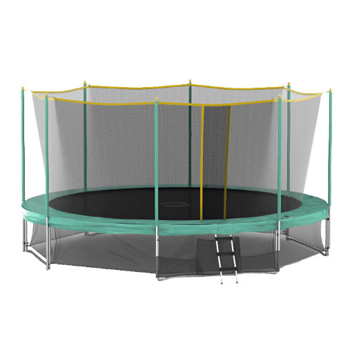 Батут Hasttings 14FT (4,26 М) зеленый, с внутренней защитной сеткой