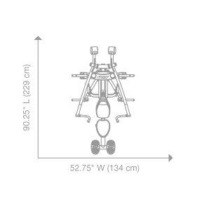 Жим от груди вверх Hoist RPL-5303 тренажер на свободных весах (серебряный/темно-вишневый)