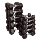 Набор гексагональных гантелей 10 пар от 2 кг до 22,5 кг (шаг 2 / 2,5кг) 235 кг