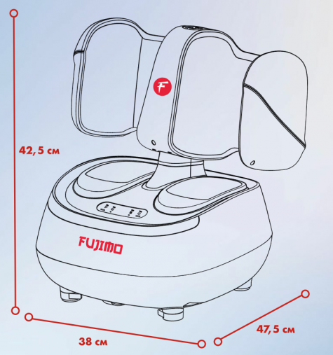 Массажер ног 2 в 1 FUJIMO INGYANG (Инь Ян) F158 для массажа икр и стоп